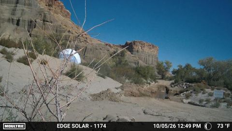 River crossing on October 5, 2026 at 12:49 PM Mountain Time