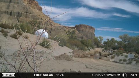 River crossing on October 6, 2026 at 12:49 PM Mountain Time