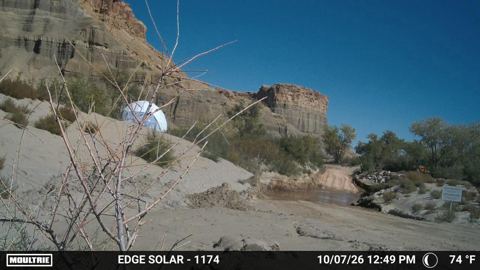 River crossing on October 7, 2026 at 12:49 PM Mountain Time