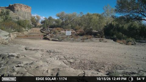 River crossing on October 15, 2026 at 12:49 PM Mountain Time