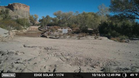 River crossing on October 16, 2026 at 12:49 PM Mountain Time