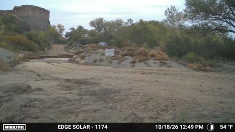 River crossing on October 18, 2026 at 12:49 PM Mountain Time