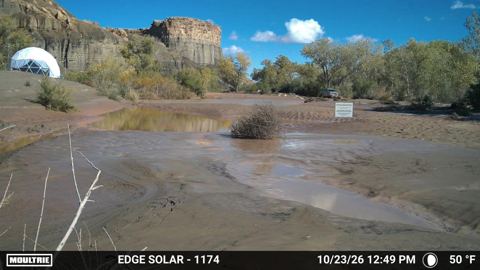 River crossing on October 23, 2026 at 12:49 PM Mountain Time