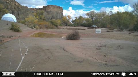 River crossing on October 25, 2026 at 12:49 PM Mountain Time