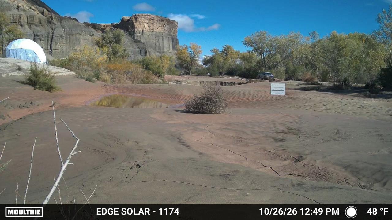 River crossing at Giles on October 26, 2026 at 12:49 PM Mountain Time